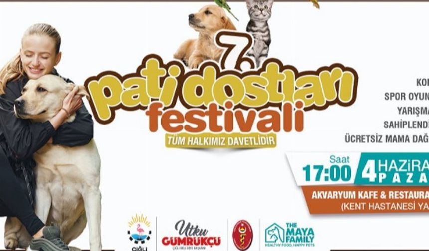 Çiğlili hayvanseverler 7. Pati Dostları Festivali'nde buluşuyor