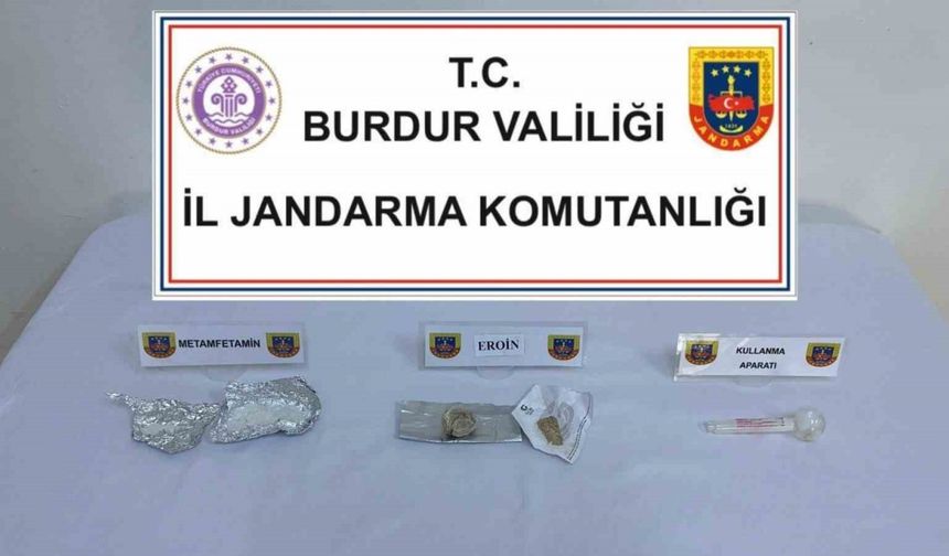 Burdur’da 34 gram uyuşturucu ele geçirildi