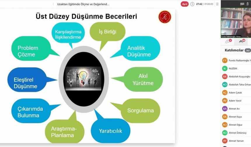 NEVÜ’lü akademisyenlere ‘Uzaktan Eğitimde Ölçme ve Değerlendirme’ semineri verildi