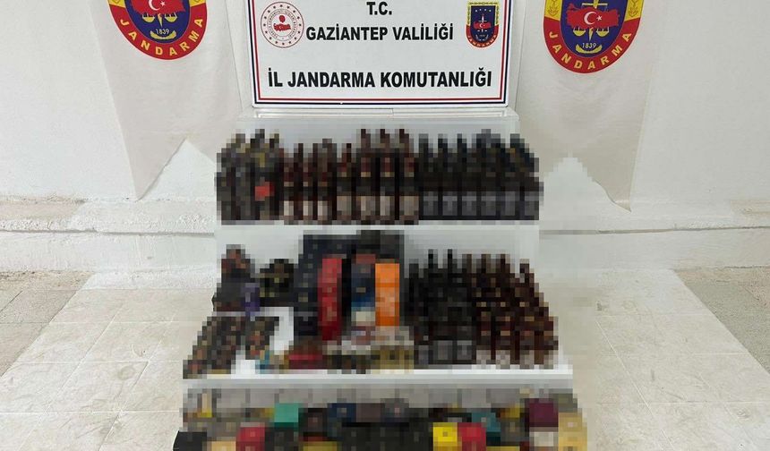 Gaziantep’te 645 litre kaçak alkol ele geçirildi: 4 gözaltı