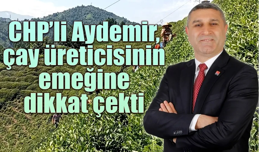 CHP’li Aydemir, çay üreticisinin emeğine dikkat çekti