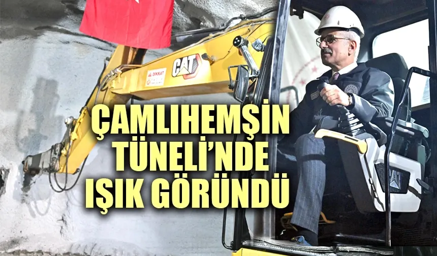 Çamlıhemşin Tüneli’nde Işık Göründü