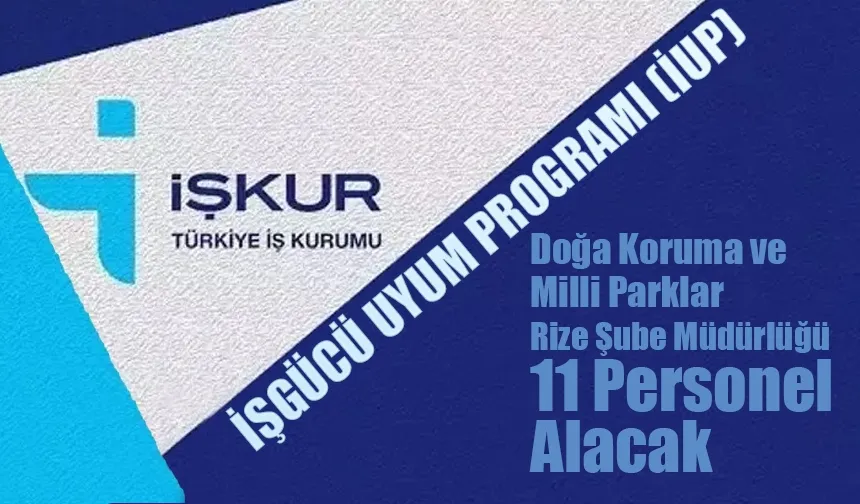 Rize'de İUP kapsamında 11 kişi işe alınacak