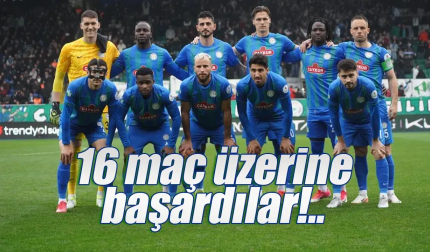 Çaykur Rizespor, 16 maç sonra başardı!..