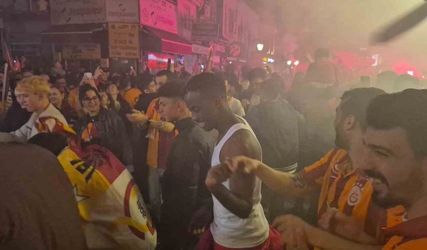 Bartın’da Galatasaray taraftarının 5. yıldız coşkusu