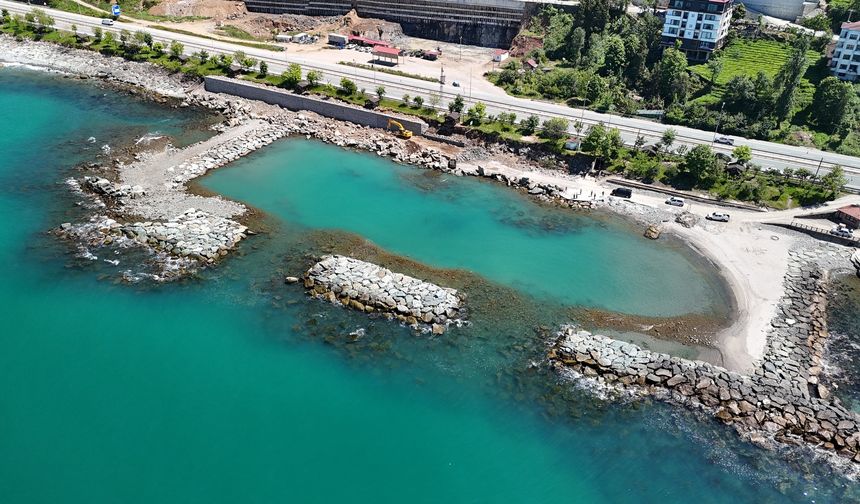 Rize'ye yeni halk plajı: Haziran sonu açılıyor