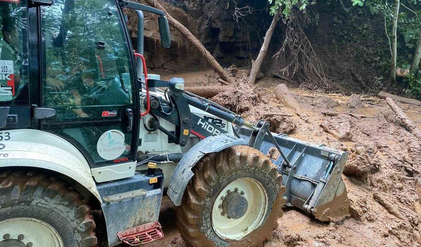 Rize’de şiddetli yağışlar hayatı olumsuz etkiledi