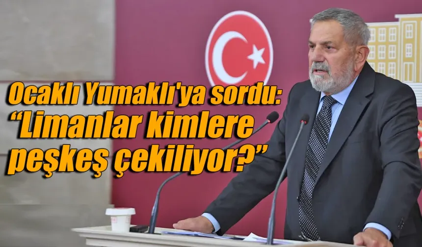 Ocaklı Yumaklı'ya sordu: 'Limanlar kimlere peşkeş çekiliyor?'