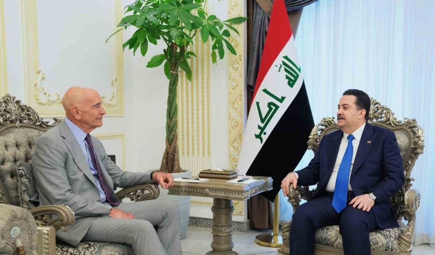 Irak Başbakanı Sudani, ABD’nin Suriye Özel Temsilcisi Barrack ile bir araya geldi