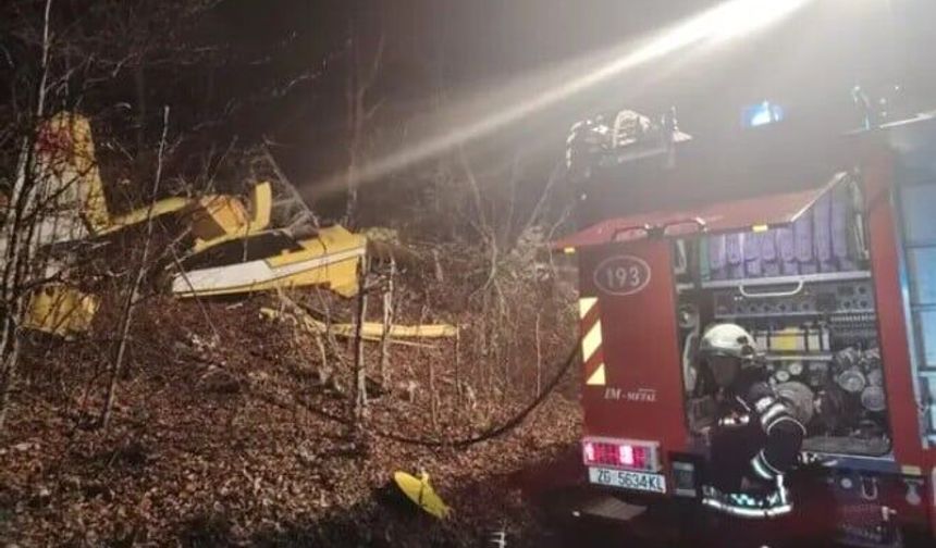 Türkiye’ye ait yangın söndürme uçağı Hırvatistan’da düştü: 1 şehit