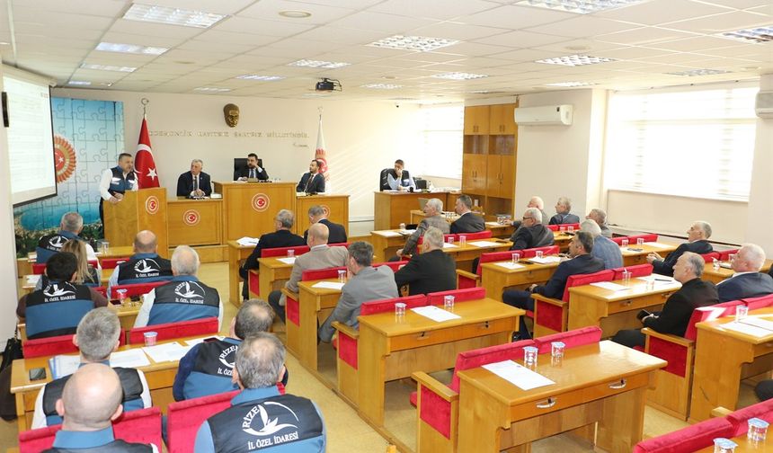 Rize İl Özel İdaresi Bütçesi Belirlendi