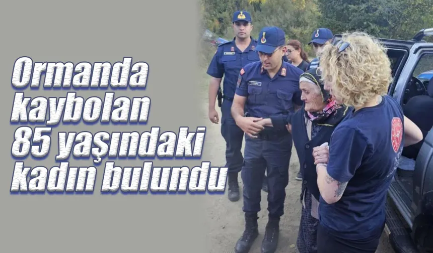 Ormanda kaybolan 85 yaşındaki kadın bulundu