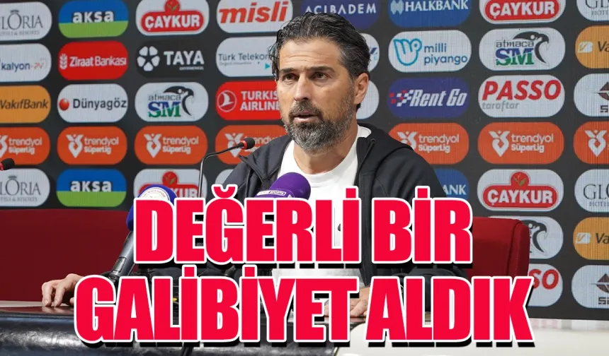 İlhan Palut: "Duran toptan da olsa bir golle değerli galibiyet aldık"