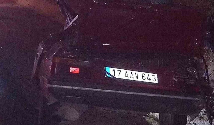 Direksiyon hakimiyetini kaybedip ağaca çarpan sürücü hayatını kaybetti