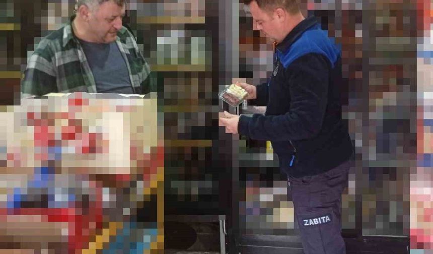 Pınarhisar’da zabıta ekiplerinden marketlere sıkı denetim