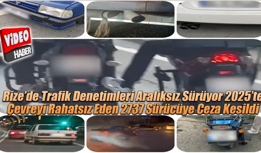 Trafik güvenliğini tehlikeye sokan 2737 sürücüye ceza