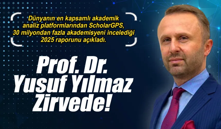 Prof. Dr. Yusuf Yılmaz yine zirvede