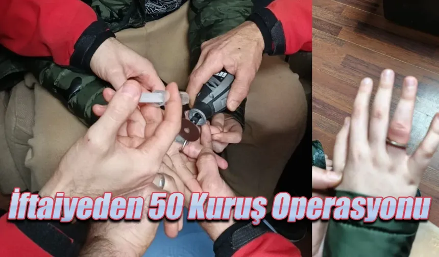 Rize'de itfaiyeden "50 kuruşluk" operasyon