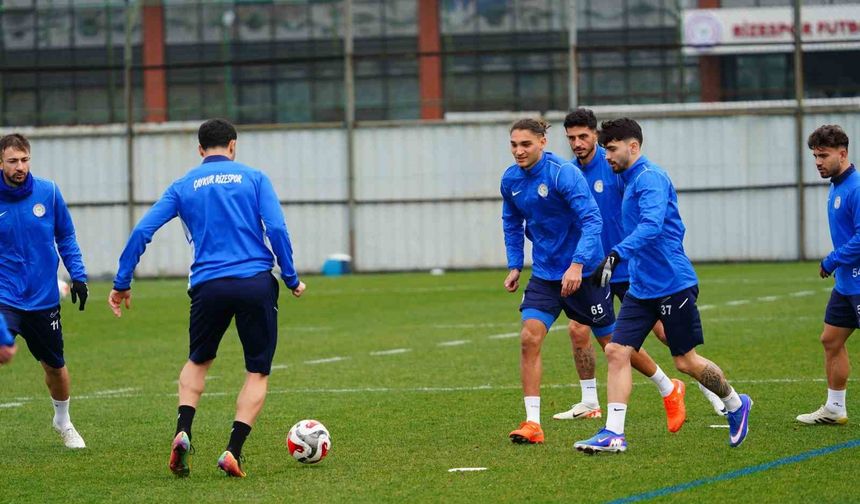 Çaykur Rizespor, Gençlerbirliği maçı hazırlıklarını sürdürdü