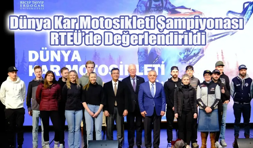 Dünya Kar Motosikleti Şampiyonası RTEÜ’de Değerlendirildi