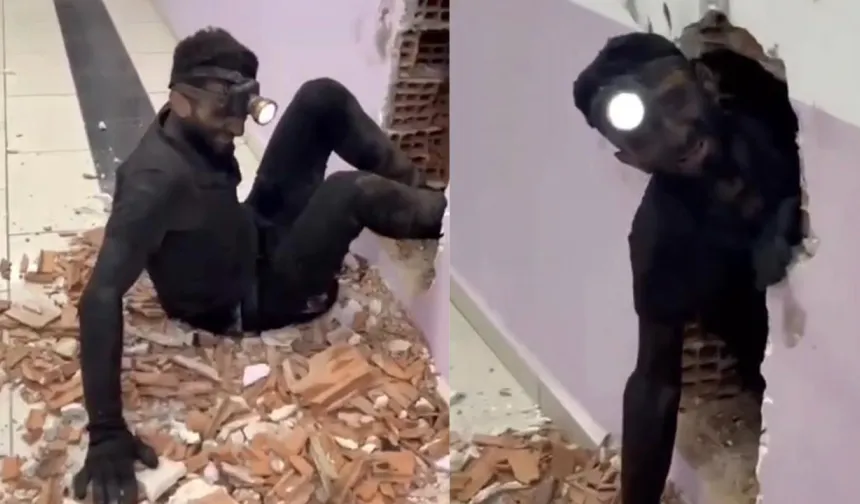 Tadilat ustası bacada ölümden döndü