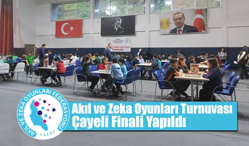 Çayeli’nde Zeka Oyunları Turnuvası Tamamlandı
