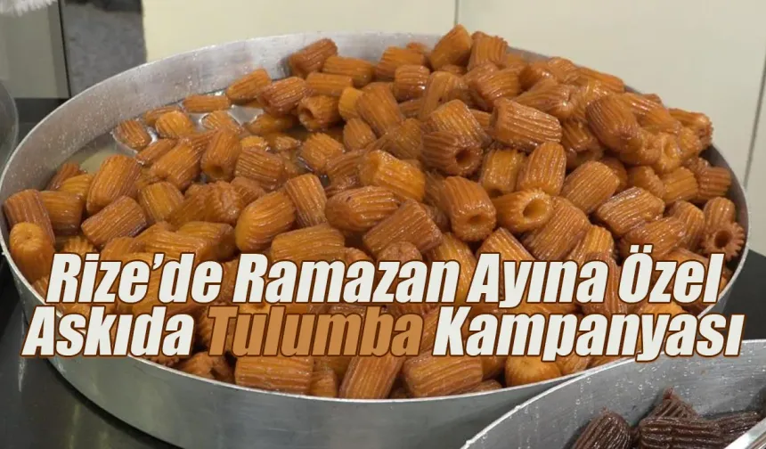 Rize'de dayanışma örneği askıda tulumba kampanyası başladı