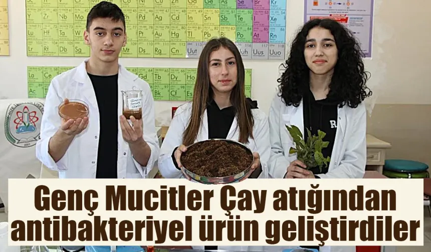 Çay atığından antibakteriyel ürün geliştirdiler
