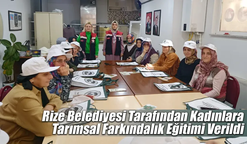 Rize’de Kadınlara Sürdürülebilir Tarım Anlatıldı