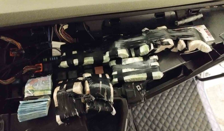 Tırın gösterge paneline gizlenen 101 bin 900 euro komşuya kaldı