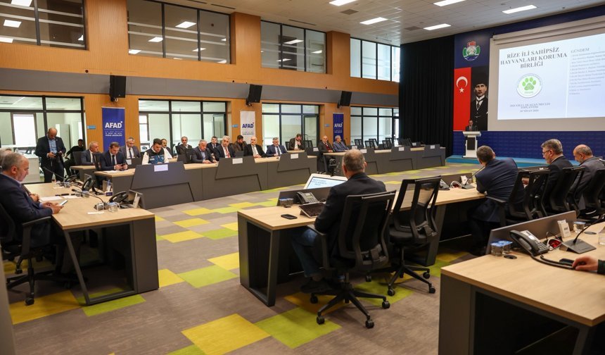 Rize İli Sahipsiz Hayvanları Koruma Birliği Toplandı