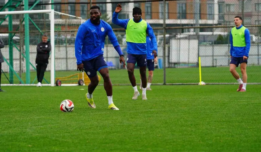 Çaykur Rizespor, ertelenen Samsunspor maçı hazırlıkları başladı