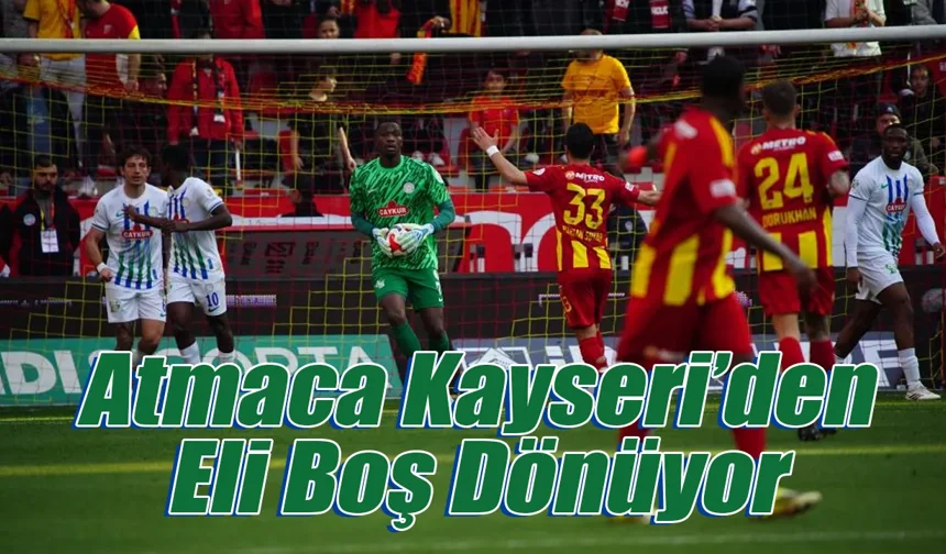 Trendyol Süper Lig: Kayserispor: 2 - Çaykur Rizespor: 0