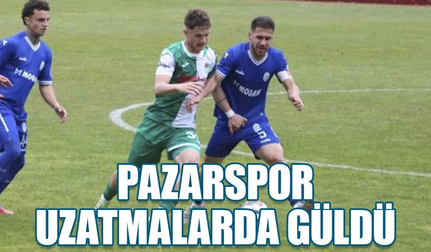 Pazarspor uzatmalarda güldü
