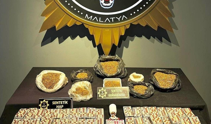 Malatya'da uyuşturucu operasyonu: 5 gözaltı