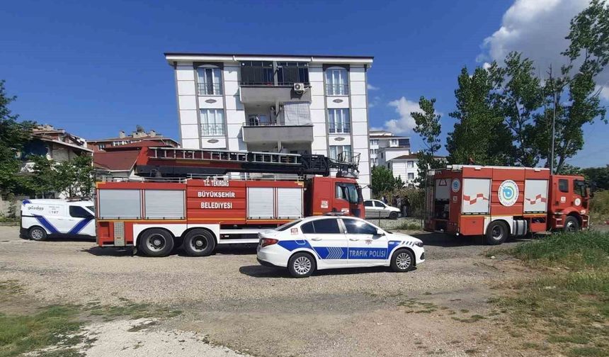 Tekirdağ'da ev yangını