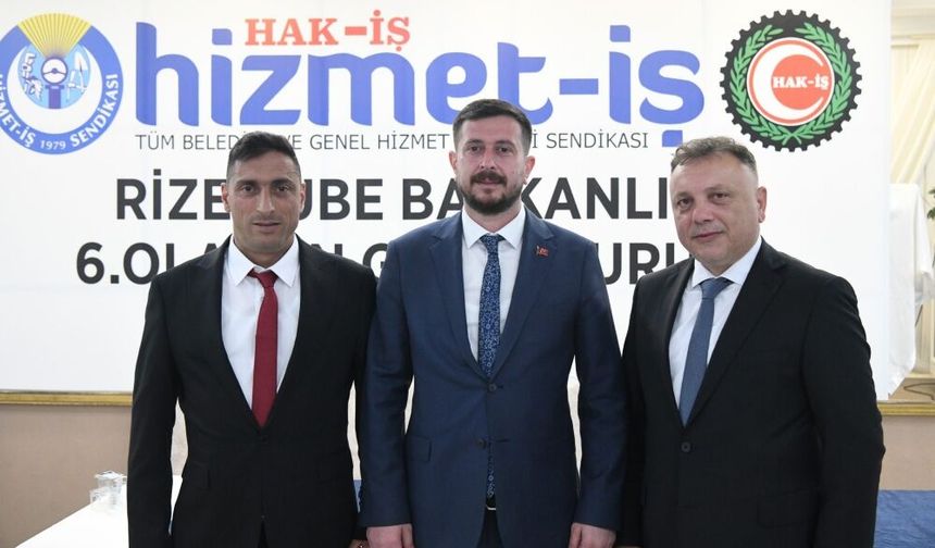 Hizmet İş Rize Şubesi Yeni  Başkanı Recep Kuk