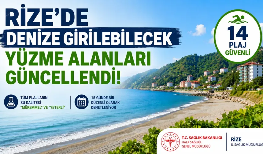 Rize'nin Güvenli Plajları Açıklandı! İşte 14 Temiz Nokta