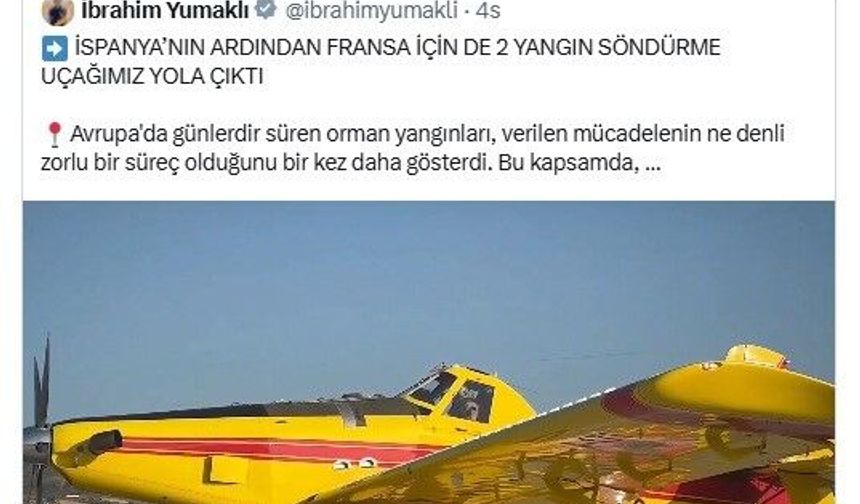 Macron'dan Türkiye'ye 'uçak' teşekkürü