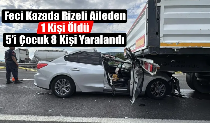 Kemikli Rampaları'nda feci kaza: 1 ölü, 8 yaralı