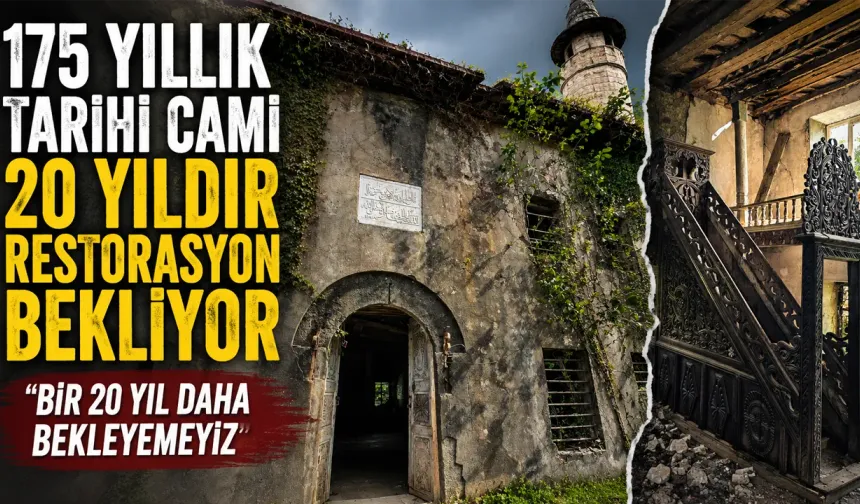 Artvin'de 175 Yıllık Tarihi Esenkıyı Camii 20 Yıldır Restorasyon Bekliyor