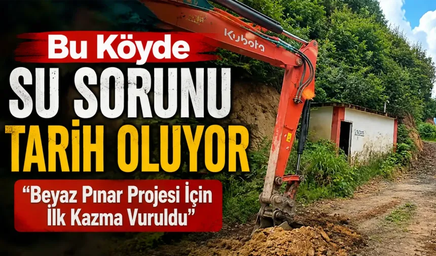 Hemşin Nurluca Köyü’nün İçme Suyu Sorunu Çözülüyor