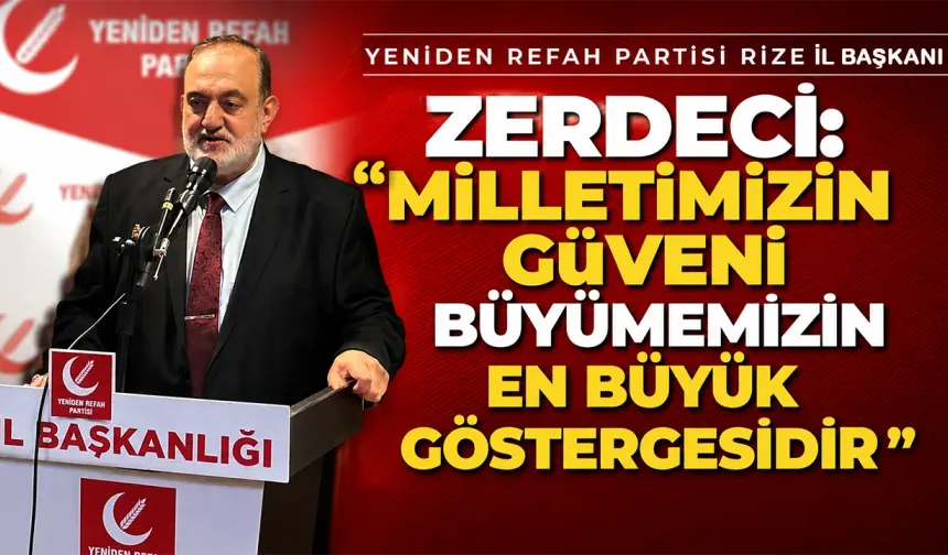 Yeniden Refah Partisi Rize'de İl Divan Toplantısını Yaptı