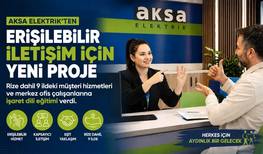ÇORUH EDAŞ  Elektrik’ten Rize’de işaret dili eğitimi