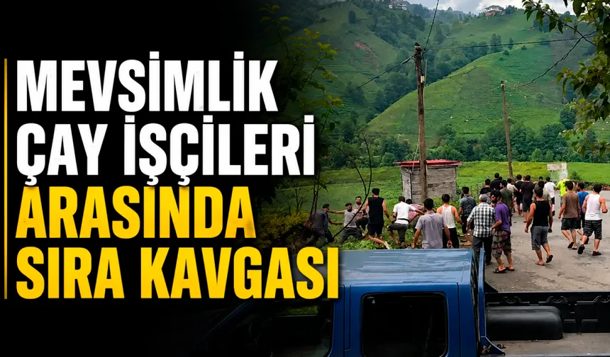 İranlı mevsimlik çay işçileri arasında sıra kavgası