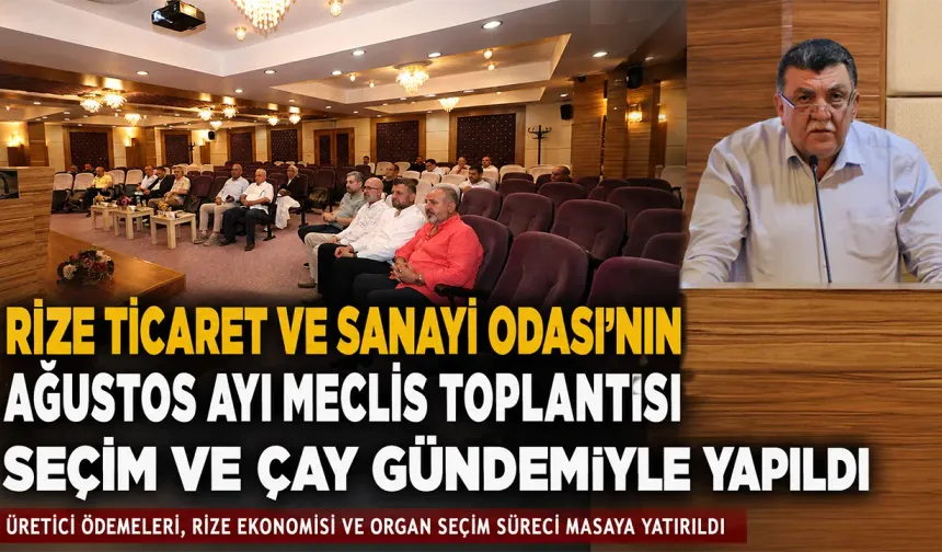 RTSO’da Meclis Toplantısında Çay, Ekonomi ve Seçim Masada