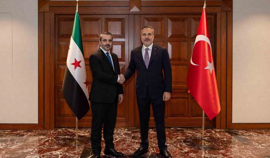 Bakan Fidan, Suriyeli mevkidaşı Şeybani ile görüştü