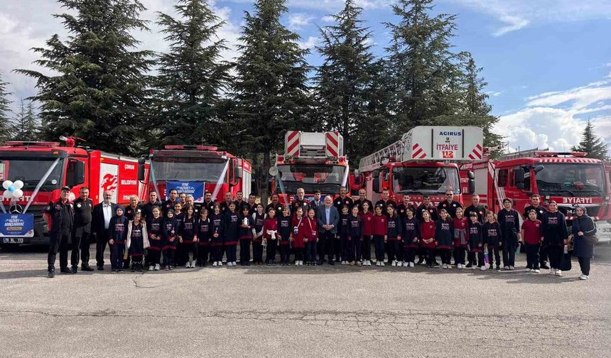 Başkan Aşgın, Çorum İtfaiyesi personelinin İtfaiye Haftası'nı kutladı
