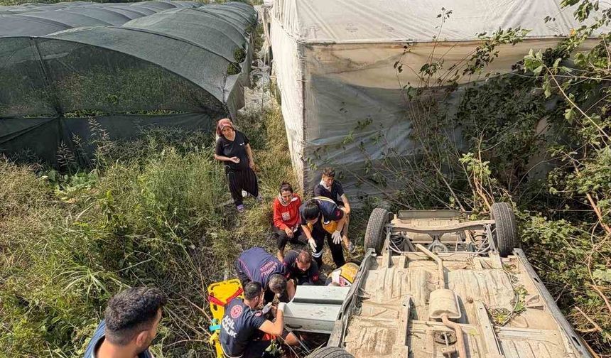 Osmaniye'de otomobil takla attı: 3 yaralı