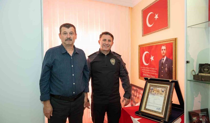 Şehit İlhan Ongan'ın ailesine anlamlı ziyaret